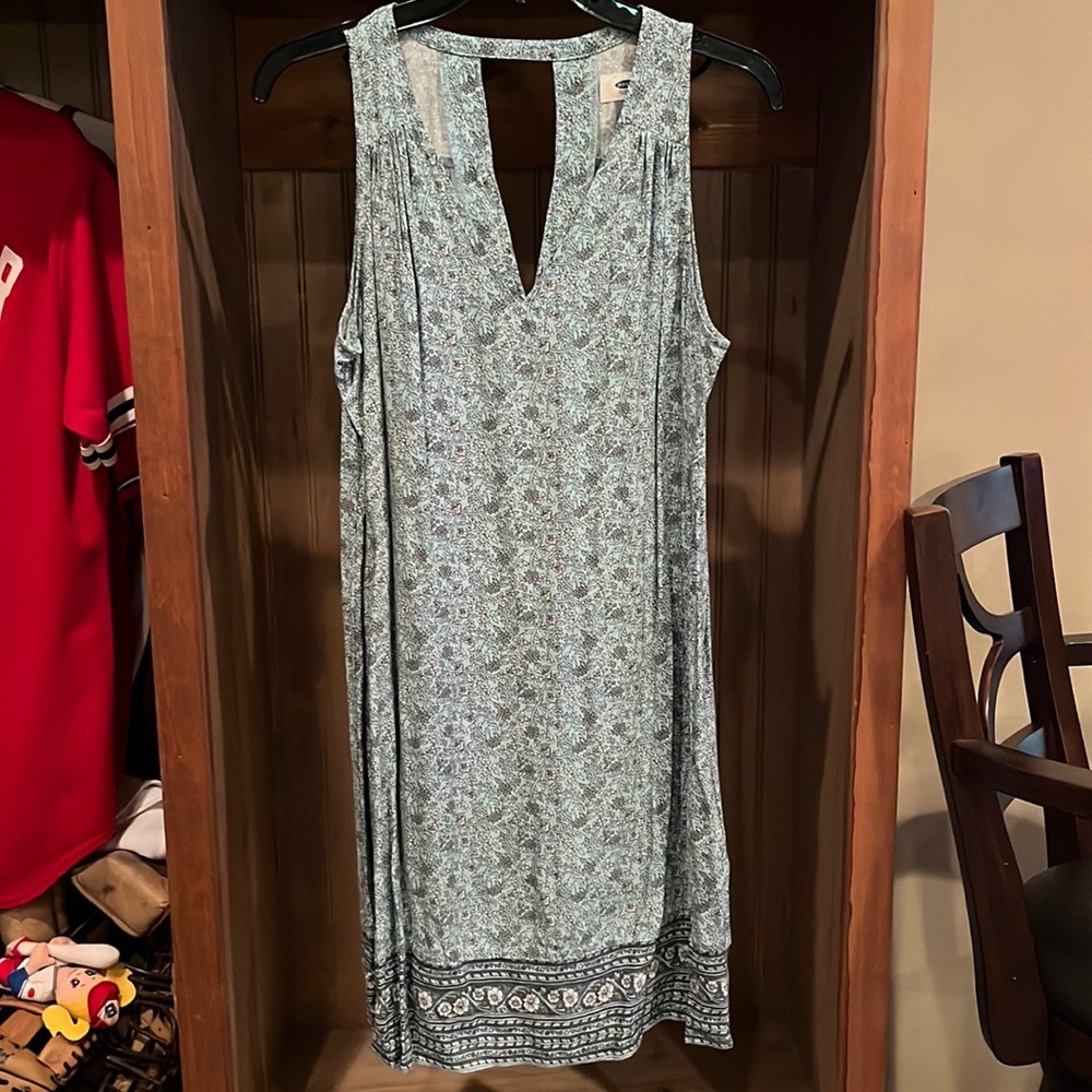 NWOT medium blue shift dress